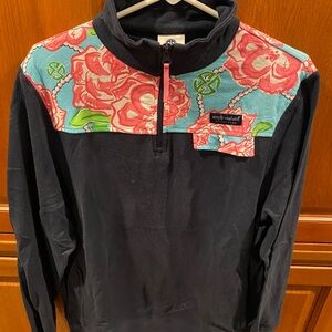 Simply Southern Navy and Pink Women’s Sweatshirt